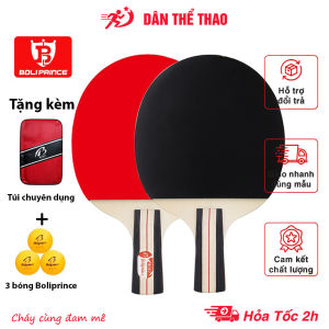 Bộ vợt bóng bàn Boli chuyên nghiệp tặng kèm túi chuyên dụng 3 bóng chuẩn 3 sao
