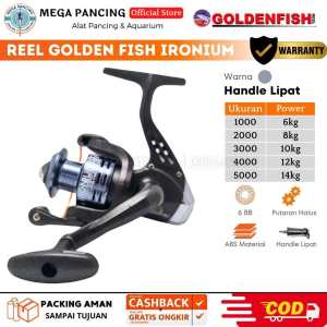 Reel Pancing Spinning Golden Fish Ironium IR2000 Ukuran 2000 6 BB  Anti Karat