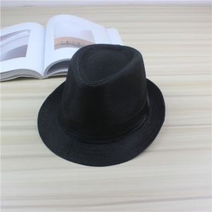 Eason Mall COD [Adults&Kids] Fabric  Europe Style Wedding Groomsmen Bruno Mars Fedora Hat for Babies