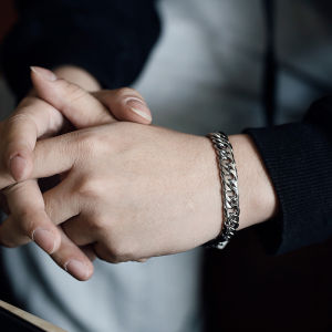 Luxury Charmทอง/เงินสร้อยข้อมือสแตนเลสและกำไลข้อมือขอบโซ่เชื่อมต่อกำไลข้อมือสายรัดข้อมือสำหรับชายCasual Hippie Partyของขวัญเครื่องประดับ