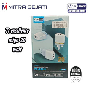 EXCELLENCE Travel Charger Miya Fast Charging 20W PD+QC3.0 for Micro/Type C/Lightning/C to Lightning Original High Quality