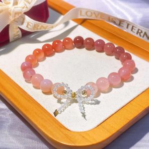 【现货】白水晶蝴蝶结+盐源玛瑙手串｜净化能量 × 平安顺遂 × 优雅魅力｜Clear Quartz Bow + Yanyuan Agate Bracelet｜Purification • Harmony • Graceful Charm