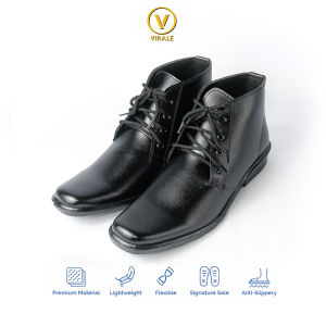 Mamojo Sepatu Pantofel pria / Sepatu Kantor Murah / Sepatu Kulit Sintetis / Sepatu Formal Casual / Sepatu pantopel / Sepatu Kerja / Sepatu Formal / Sepatu Kulit / Sepatu pesta / Sepatu Pegawai Kantor / Sepatu PNS / Sepatu Kulit Sintetis P I Boots SL 001