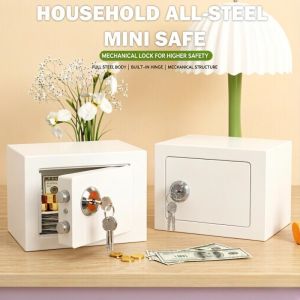 Key Safe Box Small Household Mini Steel Money Safes Home Cash Jewelry Document Anti-theft Safe