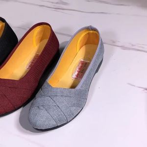 New WomenS Cloth Shoes Black Versatile WomenS Shoes Casual Comfortable Non-Slip Breathable Suitable For Mothers And For Work