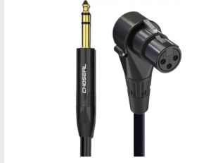 Choseal angled XLR to 6.5mm TRS 1/4 stereo Male Female Audio Cable 1-10m