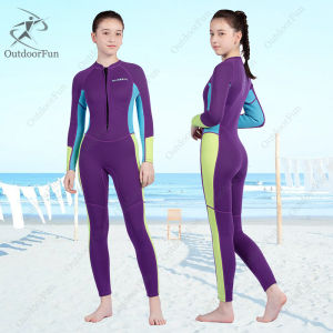 Wetsuit Girls  Neoprene Children/Youth Full Wet Suits 2.5mm Long Sleeve Thermal Swimsuits diving suit