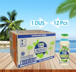 COOL TIME  1 DUS Cool Time Air Kelapa Pelepas Dahaga Karton Coconut Water DUS 12 pcs