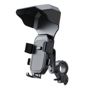 Bike Phone Holder with Wider Visor👉 Anti Slip Mechanical Clamp Lock for Bicycle Handlebar