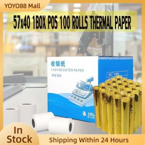 100 rolls thermal paper 57x 40mm for receipt thermal printer POS system and cash register