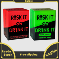 Risk IT OR Drink Card Game Ultimate Party Bundle - Fun Drinking Games for Parties, Pregame, Game Night, College, Hilarious Dares & Questions 18+UP. 