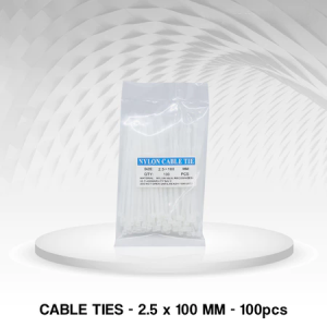 Kabel Ties 2.5X100MM Isi 100 Pcs Kabel Ties 10 CM 1 Pak Universal Putih & Hitam