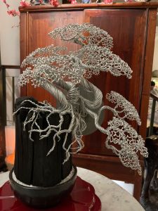 The Tree of Life" Fengshui Bonsai Dia40 x L30 x H50cm T2mm [] " Handmade Wire Tree Bonsai"