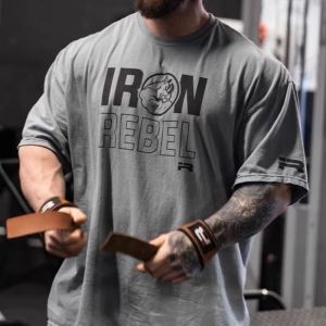 [40-100kg] cỡ lỡn 2025 phong cách Hồng Kông Retro đường cao tinh khiết Bông Áo thun tay ngắn nam mùa hè