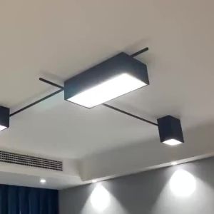 IGDL ห้องนั่งเล่นโคมไฟที่ทันสมัยเรียบง่ายนำโคมไฟเพดานโดยไม่ต้องเล่นโคมไฟห้องรับประทานอาหารไฟห้องนอนทางเดินทางเดินระเบียงพื้นผิวติดตั้งโคมไฟนอร์ดิกตกแต่งบ้านโคมไฟ