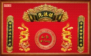 Tranh phòng thờ - gạch tranh 3D