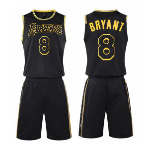 AE Basketball uniform set jersey 24 No. 1 Lakers James 23 Custom-printed team uniforms for children available in both boys and girls styles quick-drying