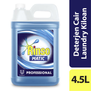 Rinso Matic Professional Deterjen Laundry Kiloan Cair Jerigen 4.5 L