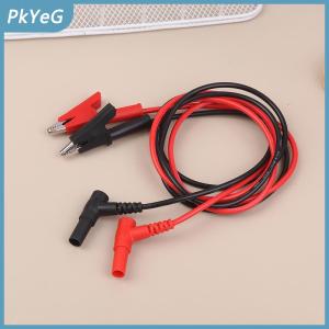 PkYeG 20A 90Cm Cá Sấu Clip Để Chuối Cắm Kiểm Tra Cáp Chì Kết Nối Đầu Dò Kép 4Mm Cá Sấu Clip Cho Multimeter Công Cụ Đo