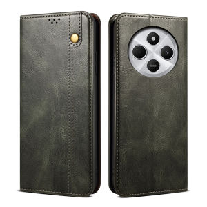 Luxury Leather Flip Wallet Case For Xiaomi Redmi 14C 4G Card Slot Stand Magnetic Phone Cover House For Redmi14C Protective Bag