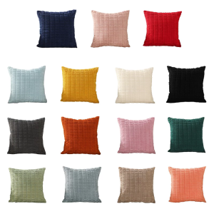 Soft Pillowcase Corduroy Pillow Cover 45x45cm Pillow Slipcover for Home Decors &Comfortablefor Living Room or Bedroom