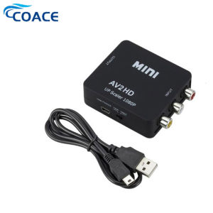 CoAce RCA AV TO HDMI AV to HDMI 1080P AV2HDMI Mini AV to HDMI Converter RCA AV/CVSB L/R To HDMI