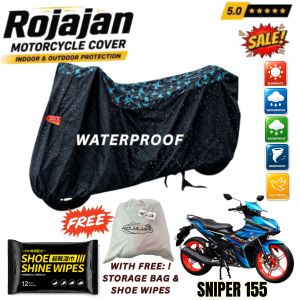 Sniper 155 Camouflage Rojajan Motorcycle Cover Waterproof Sunproof Indoor Outdoor Protect with Bag+Shoe Wipes & Sticker