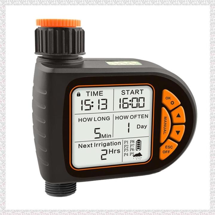 (PTJF) New LCD Display Water Timer Waterproof IP65 Home Garden ...