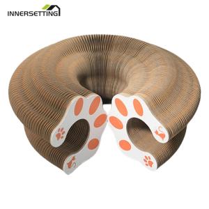 ของเล่นแบบโต้ตอบพับได้อวัยวะสำหรับ Papan Garukan Kucing แมวอุปกรณ์เตียงนอนแมวหีบเพลงของเล่นมหัศจรรย์ที่ฝนกรงเล็บได้