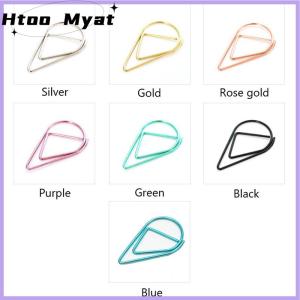 tantuoye 50ชิ้นโลหะ DROP Shape คลิปกระดาษ Kawaii น่ารักบุ๊คมาร์คคลิปเครื่องเขียน