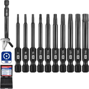 WORKPRO 20PCS Hex Head Allen Wrench Drill Bit Set 2.3" Magnetic Tips