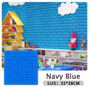 Big sale 100pcs 35*38.5cm 3D wallpaper brick wall sticker waterproof foam self-adhesive wallpaper