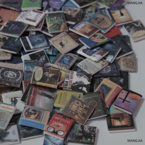 [COD] WANGJIA 200pcs Miniatures Doll House Books Anxiety Bookshelf Accessories Mini Books Accessories For Decoration Dolls House Miniature