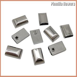 【Pinellia flowers】 10Pcs Metal Zipper Stopper Zipper Tail Clip Stop Tail Plug Head With Screw Diy Sewing Leather Hardware Craft