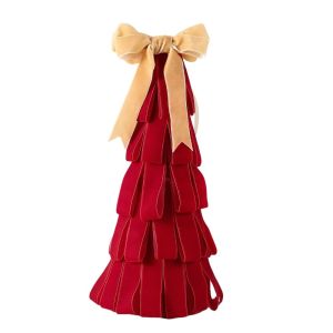 YRUQYS Tree Shape Velvet Christmas Tree Ornament Handmade DIY Tabletop Xmas Tree Exquisite Raised Top Christmas Tree Decorations Home Decoration