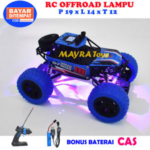 Mainan RC Mobil Remote Control OFFROAD ROCK CLIMBER Lampu Aktif Bonus Batrai CAS Lampu Aktif