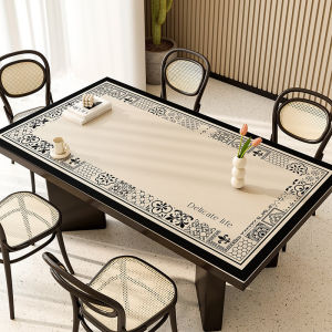 Taplak Meja Makan Anti Slip Tahan Panas Kulit Premium/Taplak Meja Ruang Tamu Trendy Kulit/Alas Meja Makan Anti Air/Taplak Meja Aesthetic/Taplak Meja Persegi