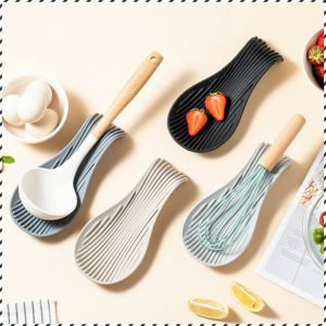 Household thickened silicone spoon mat
