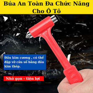 Búa An Toàn Đa Chức Năng Cho Ô Tô - Tự Cứu Thoát Hiểm Khẩn Cấp Đập Vỡ Kính Cửa Sổ