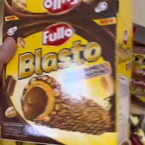 [15pcs] Fullo Blasto Choco Wafer Roll Caramel Wafer Coklat Karamel Kenyal Crunchy Chocolate Snack