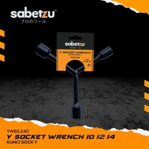Sabetzu kunci shock Y pendek-kunci sok Y hitam 10mm 12mm 14mm 10 12 14 - key Y 3 size