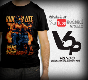 KAOS MOTOR HONDA BEAT STREET RIDER - KAOS DISTRO PRIA WANITA - KAOS PENDEK KATUN MURAH - KAOS CUSTOM