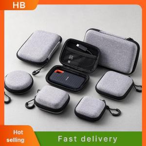 HB Mini Data Cable Organizer Bag Waterproof Travel Organizer Bag Portable Mobile Phone Charger Protective Cases Earphone Bag