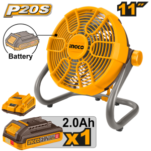 INGCO 20V 11" CORDLESS FAN | AC/DC POWERED | CFALI2002