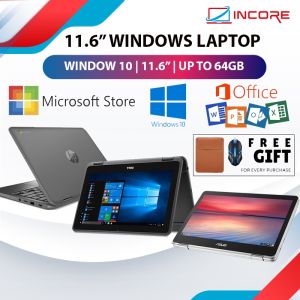 11.6" Windows 10 Laptop - Intel Celeron / 4GB Ram / 16GB 32GB Storage Converted from Chromebook