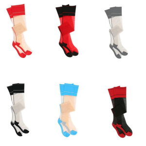 Phụ Nữ Của tất da đường may phía sau cao tới đùi Vớ Tương Phản Top Cuba Gót Chân Backseam Đường May trên đầu gối Vớ