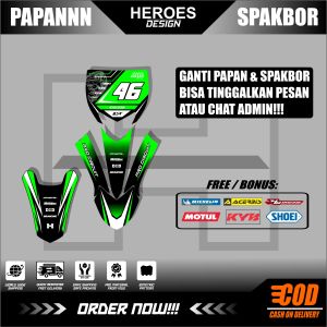 Stiker Decal Papan dan Spakbor Depan Belakang Striping YZ 85 NEW Kece Abiesss Heroes Design 25.13