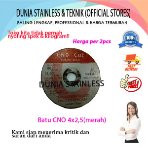 Batu CNO 4" x 2.5mm untuk potong dan poles