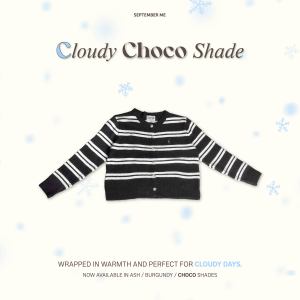 SEPTEMBER ME - Cloudy Season Cardigan เสื้อคาร์ดิแกนแขนยาวลายริ้ว