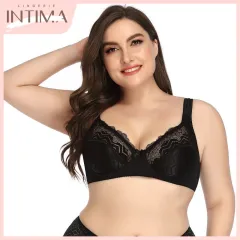 INTIMA Comfort Wireless Full-Coverage Bra for Women Shaper Bras Everyday  Bras Seamless Push Up Underwear One Piece Fixed Cup Plus Size Bralette